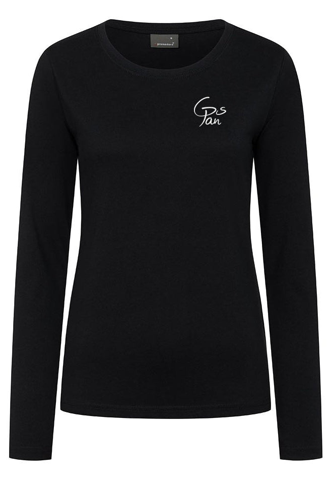 Damen Langarmshirt in Schwarz – Grundschule PAN 2026