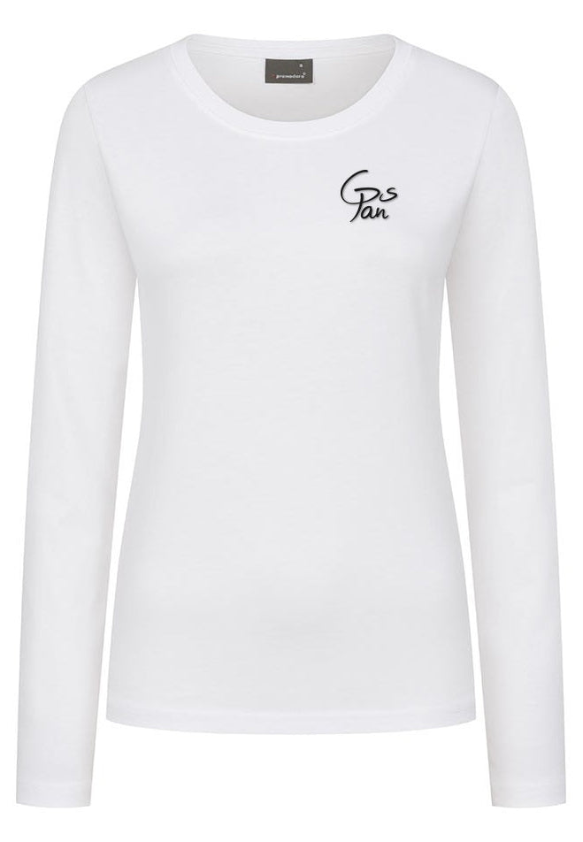 Damen Langarmshirt in Weiß – Grundschule PAN 2026