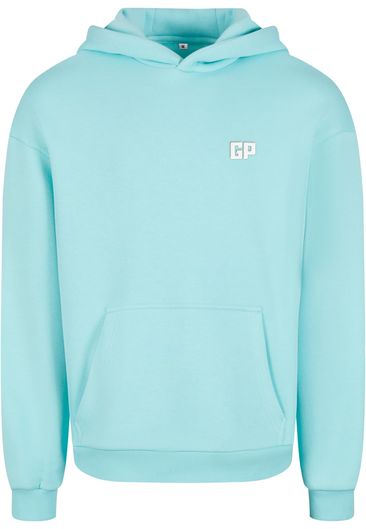 Hoodie mit Frontstick in Beryl Blue – GP Basic Kollektion