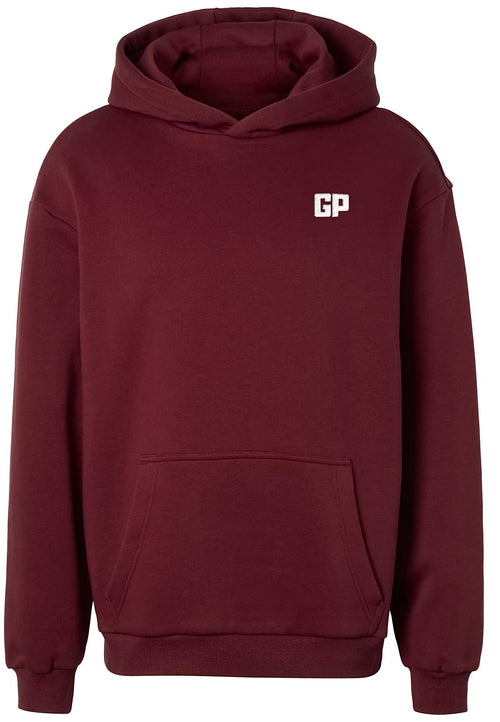 Hoodie mit Frontstick in Weinrot – GP Basic Kollektion