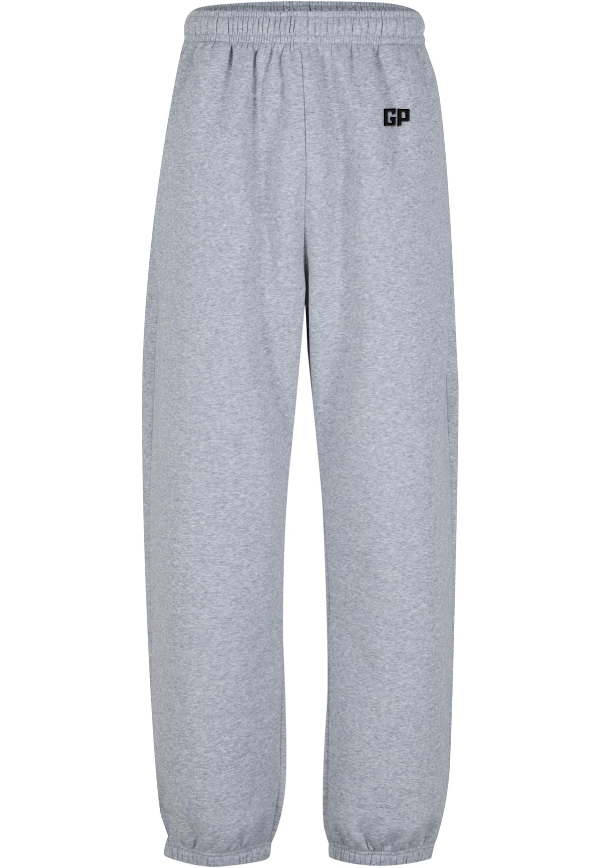 Jogginghose mit Bündchen und Frontstick in Grau – GP Basic Kollektion