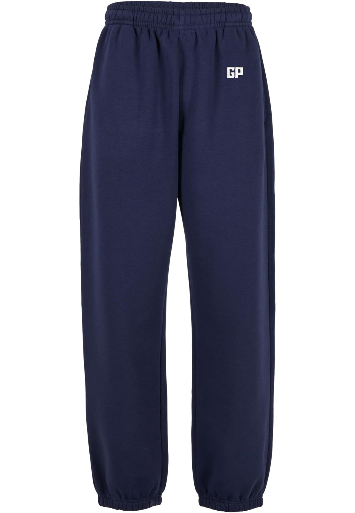 Jogginghose mit Bündchen und Frontstick in Marineblau – GP Basic Kollektion