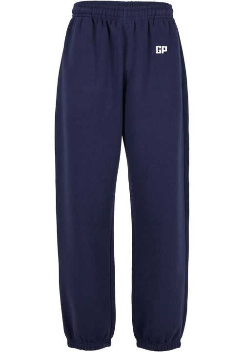 Jogginghose mit Bündchen und Frontstick in Marineblau – GP Basic Kollektion