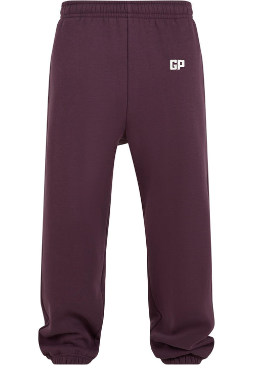 Jogginghose mit Bündchen und Frontstick in Plumpurple – GP Basic Kollektion
