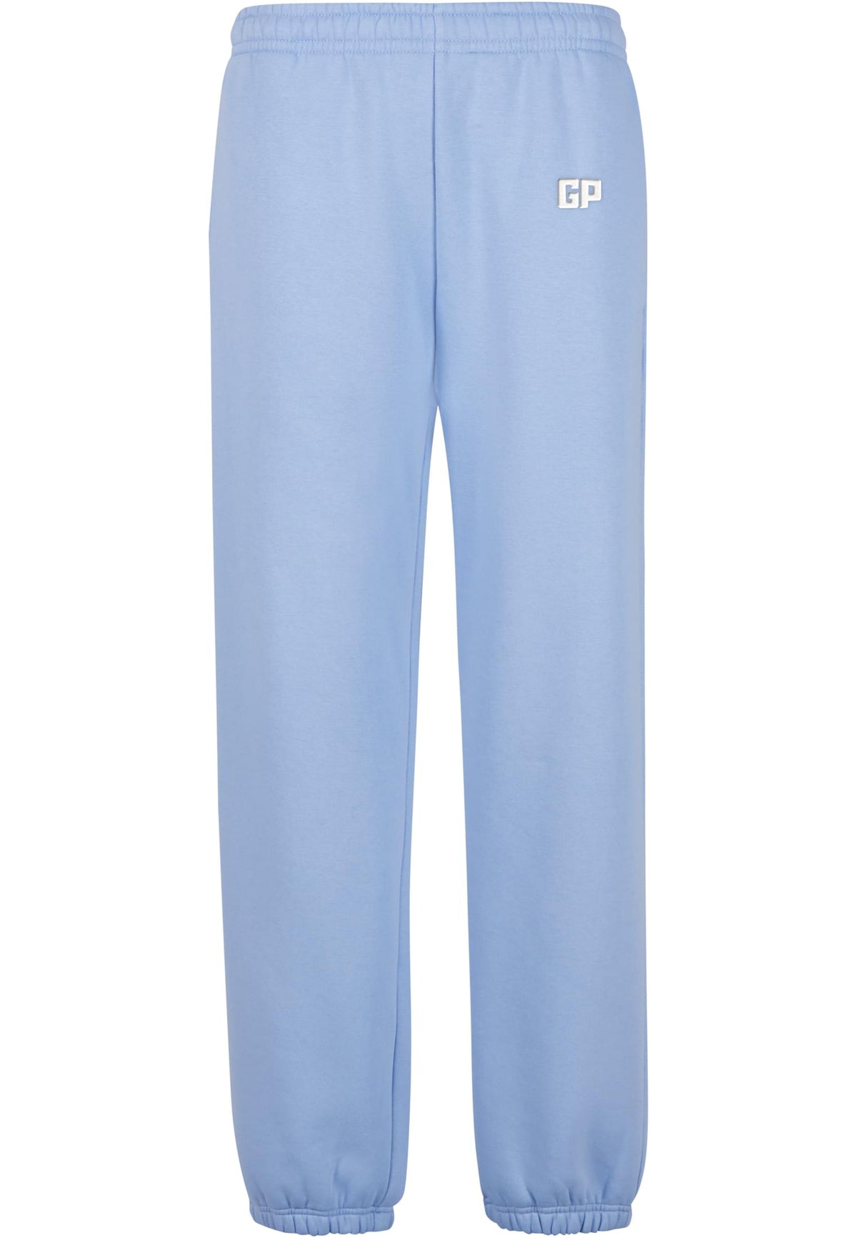 Jogginghose mit Bündchen und Frontstick in Powderblue – GP Basic Kollektion