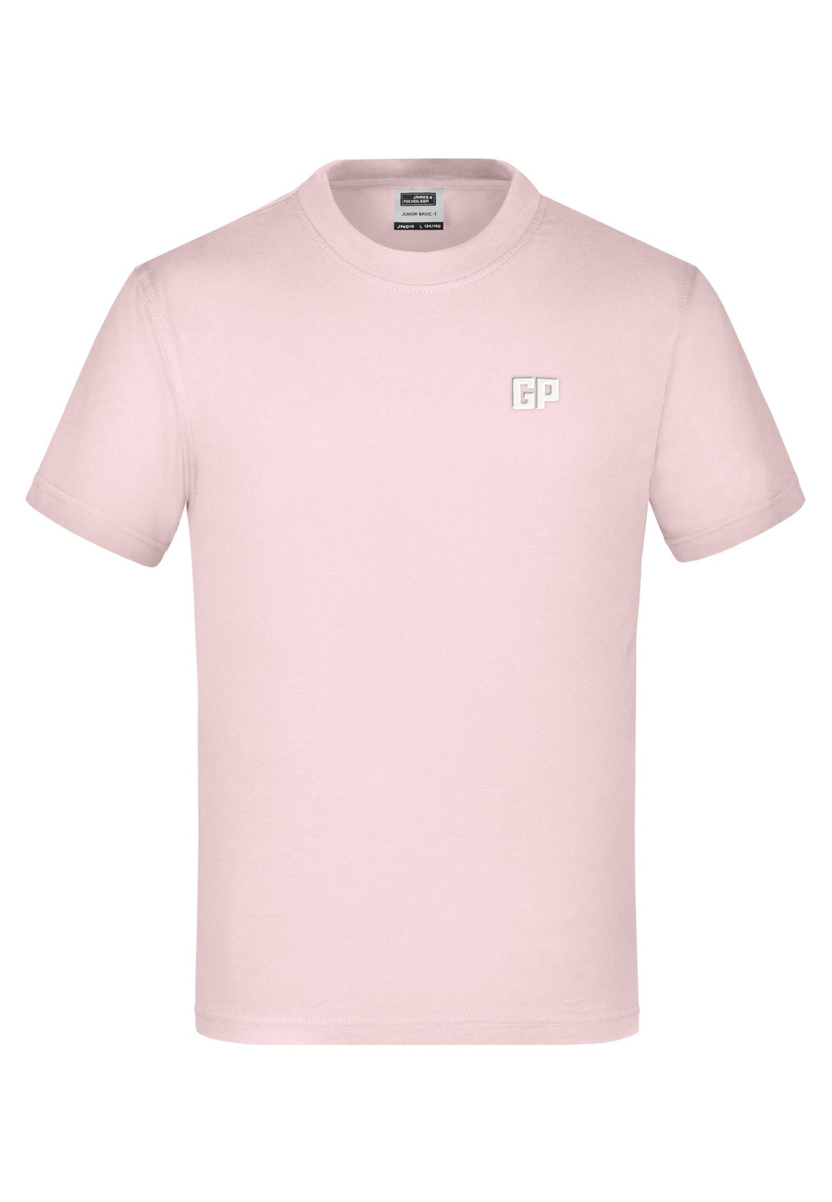 Kinder T-Shirt mit Frontstick in Rosa – GymPan Basiskollektion