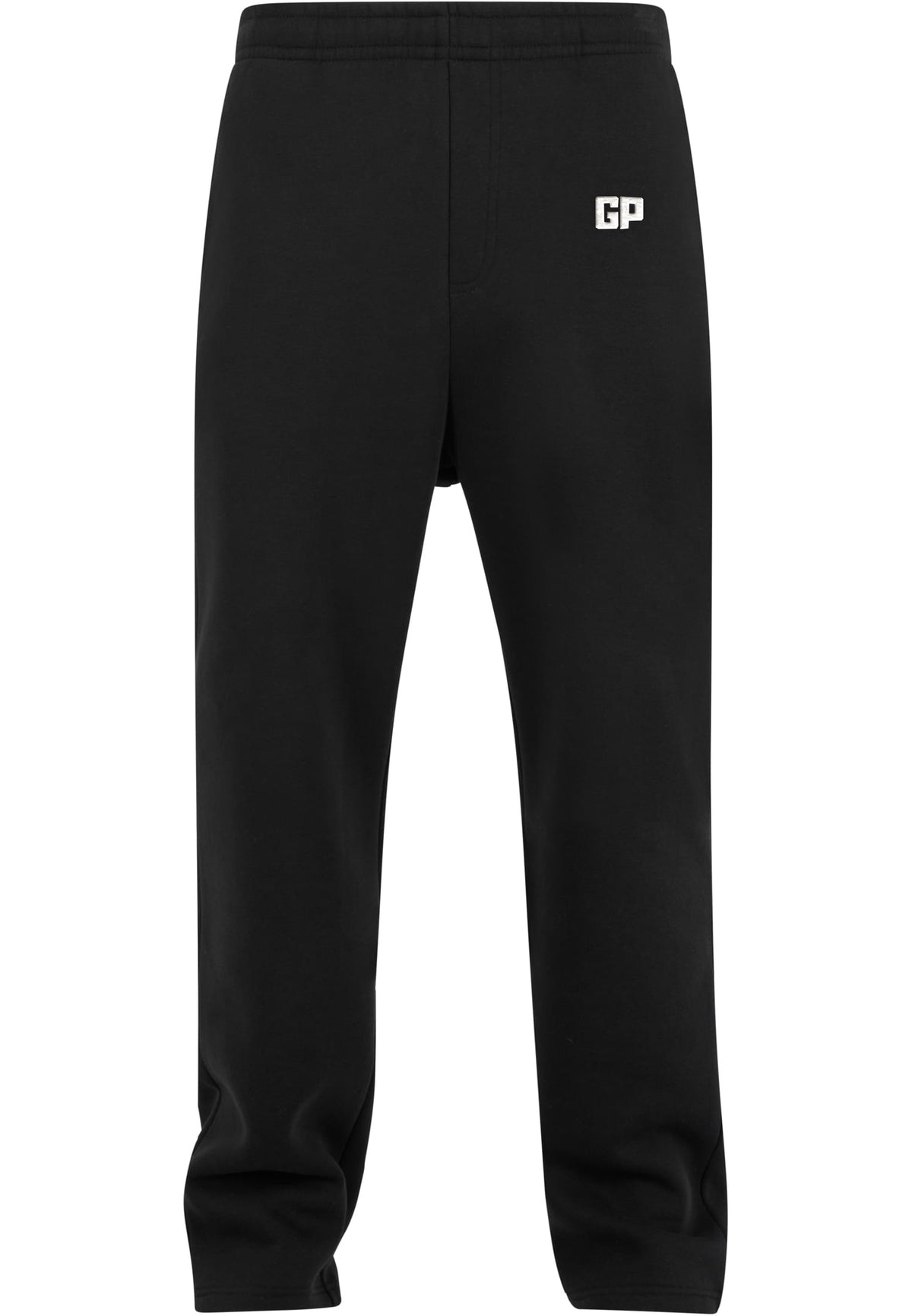 Jogginghose Open Leg mit Frontstick in Schwarz – GP Basic Kollektion
