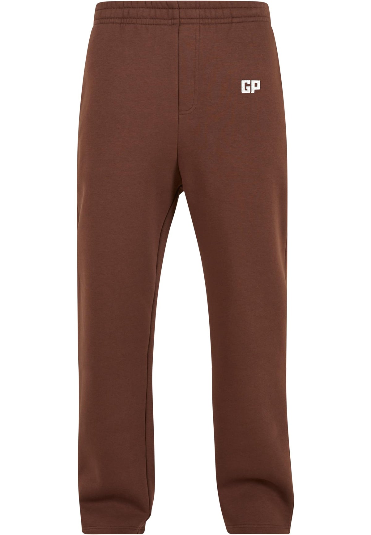 Jogginghose Open Leg mit Frontstick in Chocolate Brown – GP Basic Kollektion