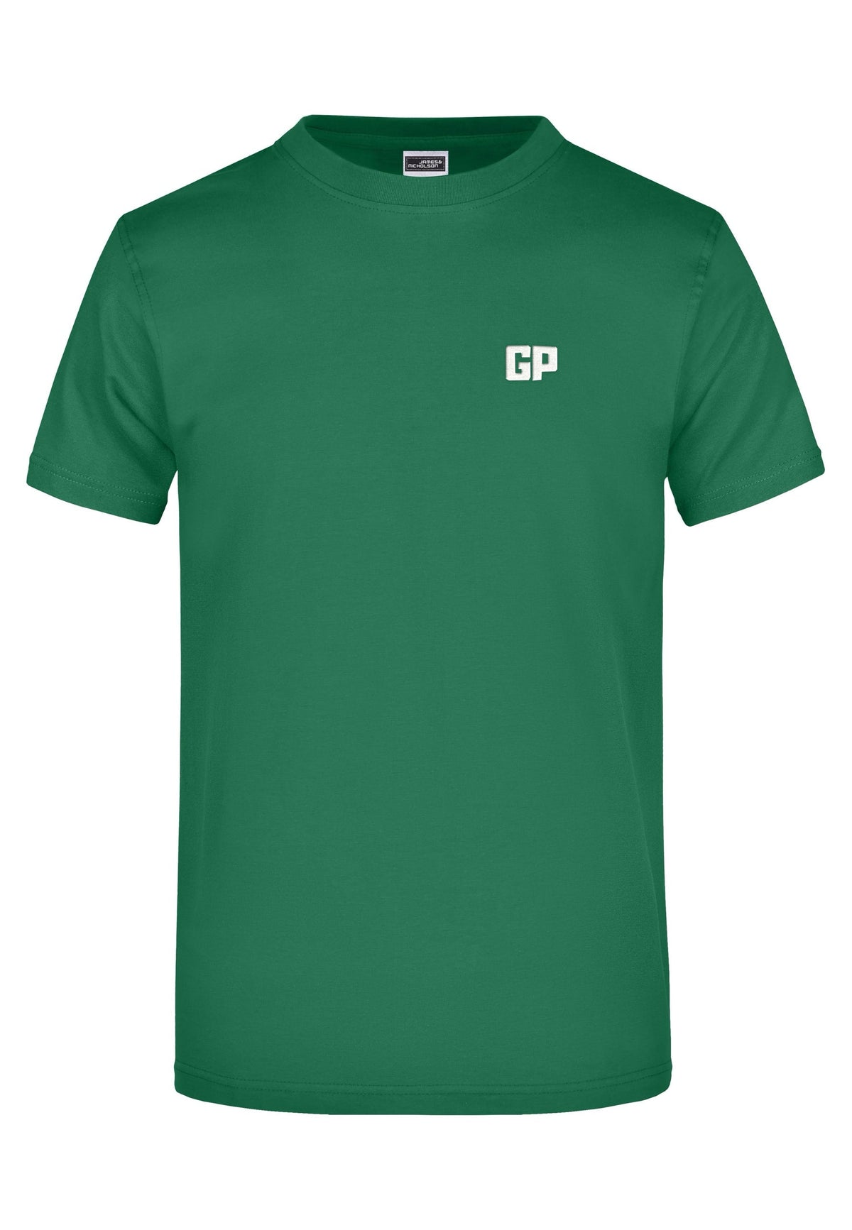T-Shirt mit Frontstick in Grün – GymPan Basiskollektion