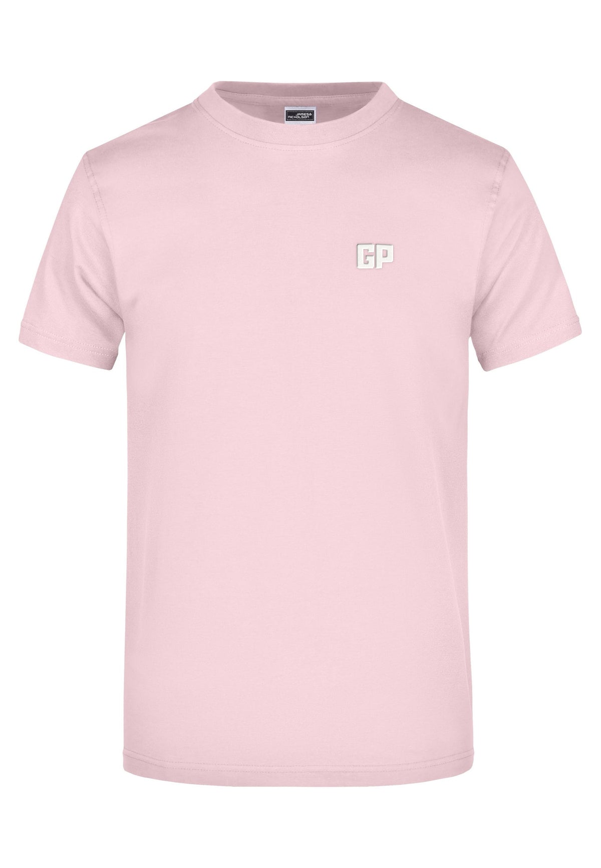 T-Shirt mit Frontstick in Rosa – GymPan Basiskollektion