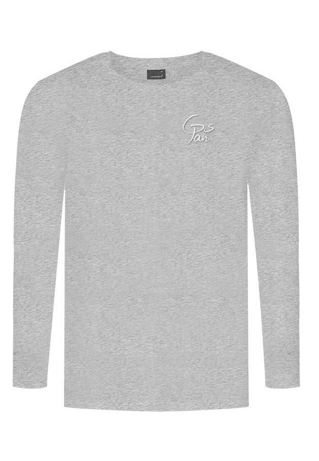 Herren Langarmshirt in Grau – Grundschule PAN 2026