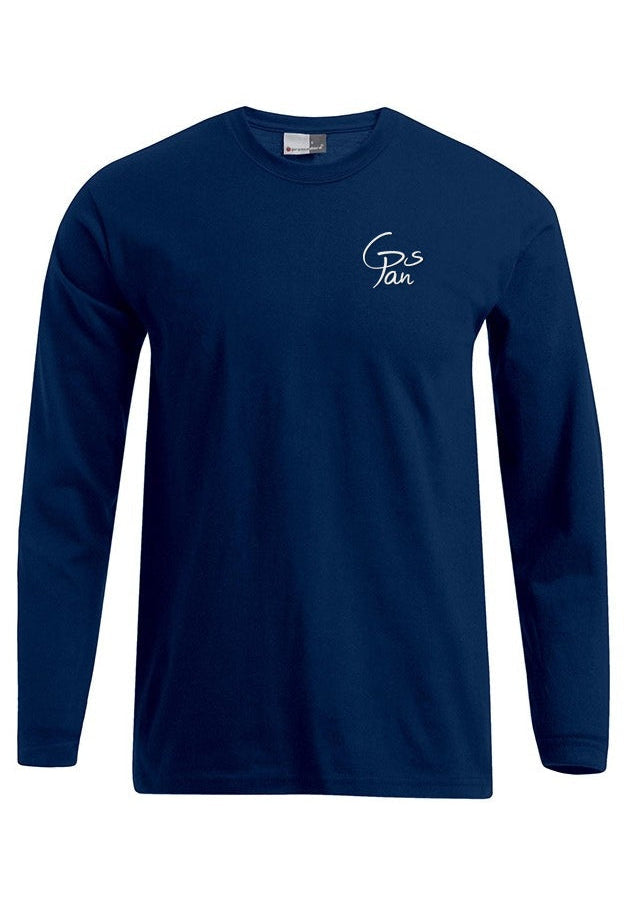 Herren Langarmshirt in Marineblau – Grundschule PAN 2026
