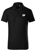 Kinder Polo mit Frontstick in Schwarz – GP Basic Kollektion