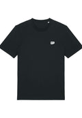 Kinder T-Shirt aus Bio-Baumwolle mit Frontstick in Schwarz – GP Basic Kollektion