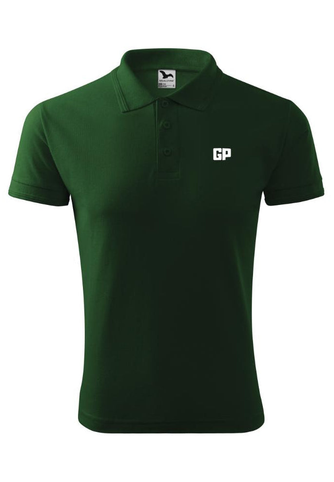 Herren Polo mit Frontstick in Grün – GP Basic Kollektion