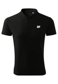 Herren Polo mit Frontstick in Schwarz – GP Basic Kollektion